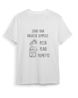 T-Shirt Donna RAGAZZA SEMPLICE