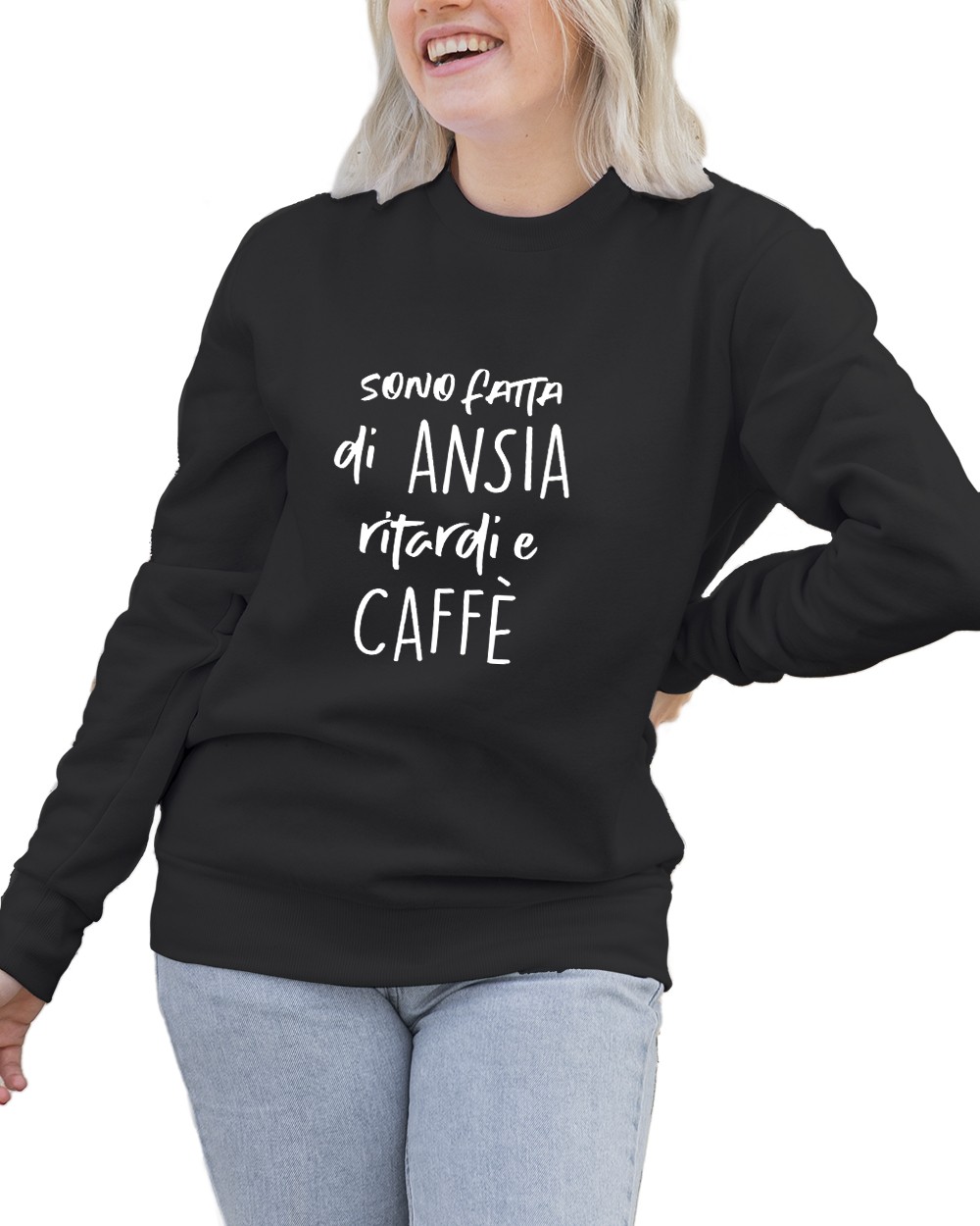 Felpa Girocollo Donna Ansia