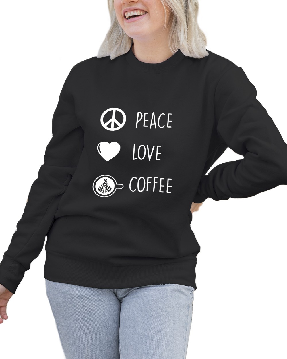 Felpa Girocollo Donna Peace