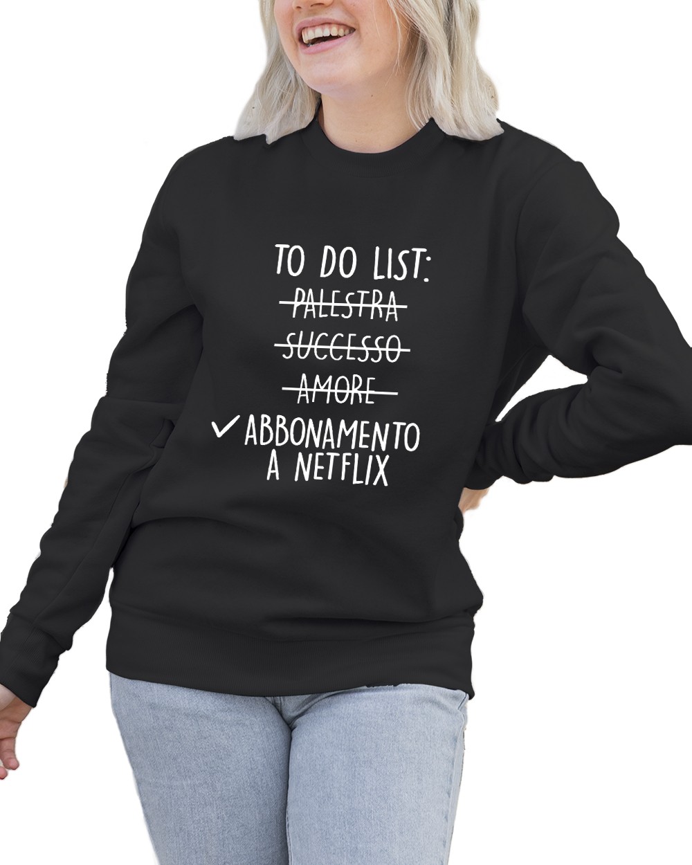 Felpa Girocollo Donna Netflix