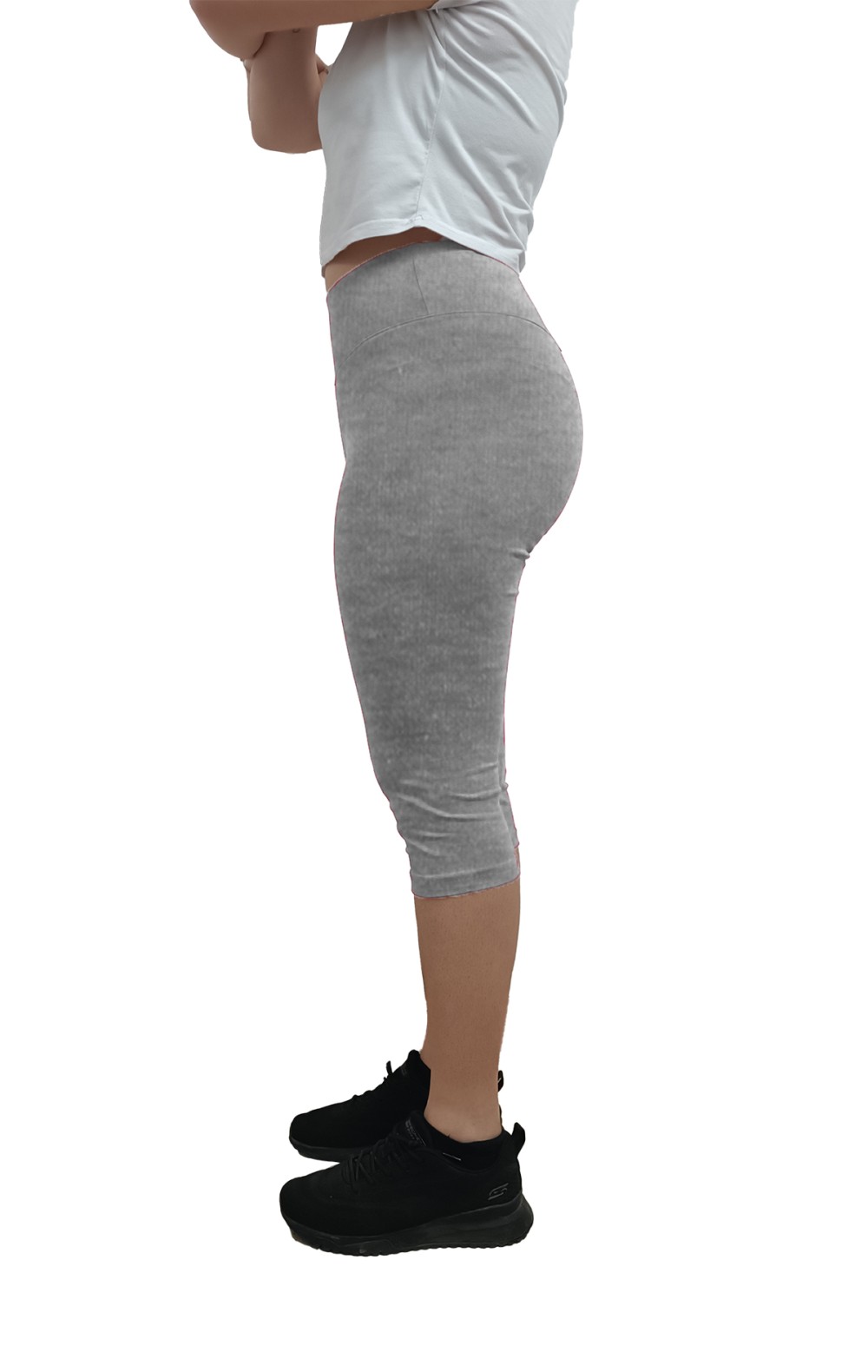 Leggings Corsaro Vita Alta Col. Grigio Melange