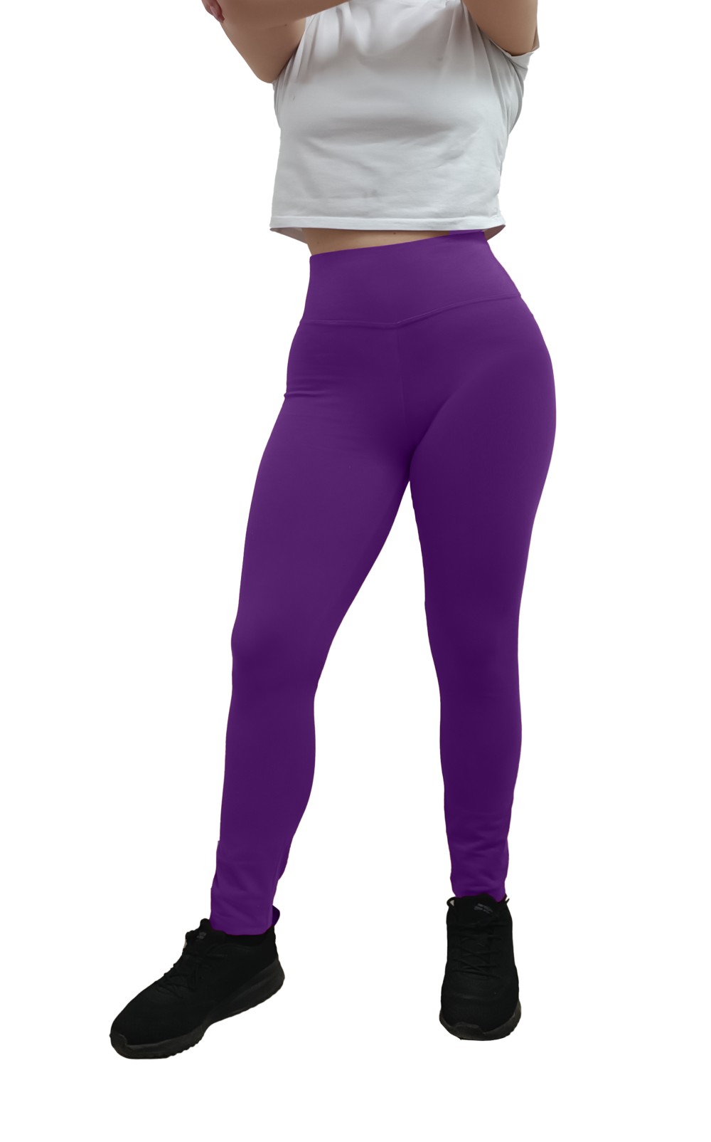 Leggings Vita Alta Col. Viola