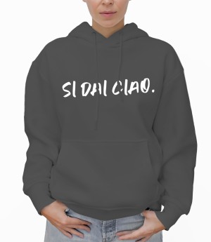 Felpa Girocollo Donna Ciao