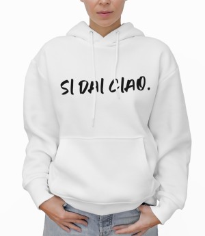 Felpa Girocollo Donna Ciao