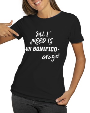 T-Shirt Donna Bonifico