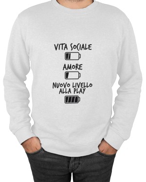 Felpa Girocollo Uomo Vitasociale