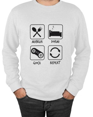 Felpa Girocollo Uomo Repeat