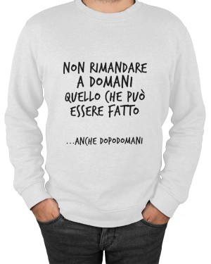 Felpa Girocollo Uomo Rimandare