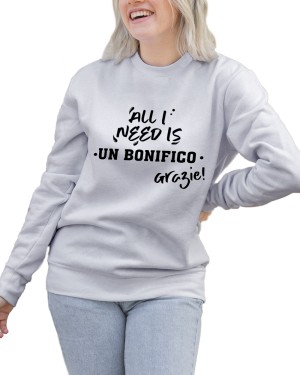 Felpa Girocollo Donna Bonifico