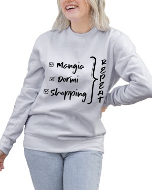 Felpa Girocollo Donna Shopping