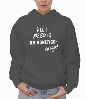 Felpa Cappuccio Donna Bonifico
