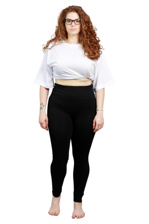 Leggings Vita Alta Curvy Col. Nero