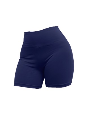 Shorts Donna Vita Alta Col. Blu