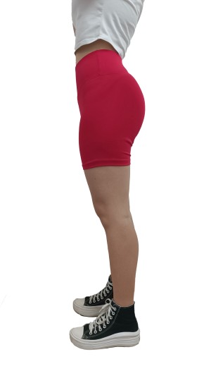 Shorts Donna Vita Alta Col. Rosso